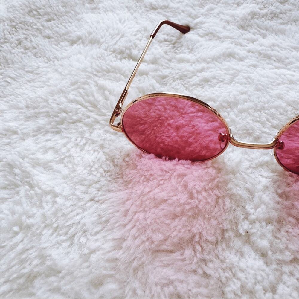 Harper Pink Round Lens Sunglasses - Picture 5 of 10